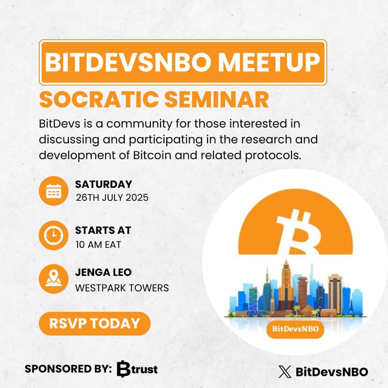 Cover Image for BitDevs Nairobi, SS20