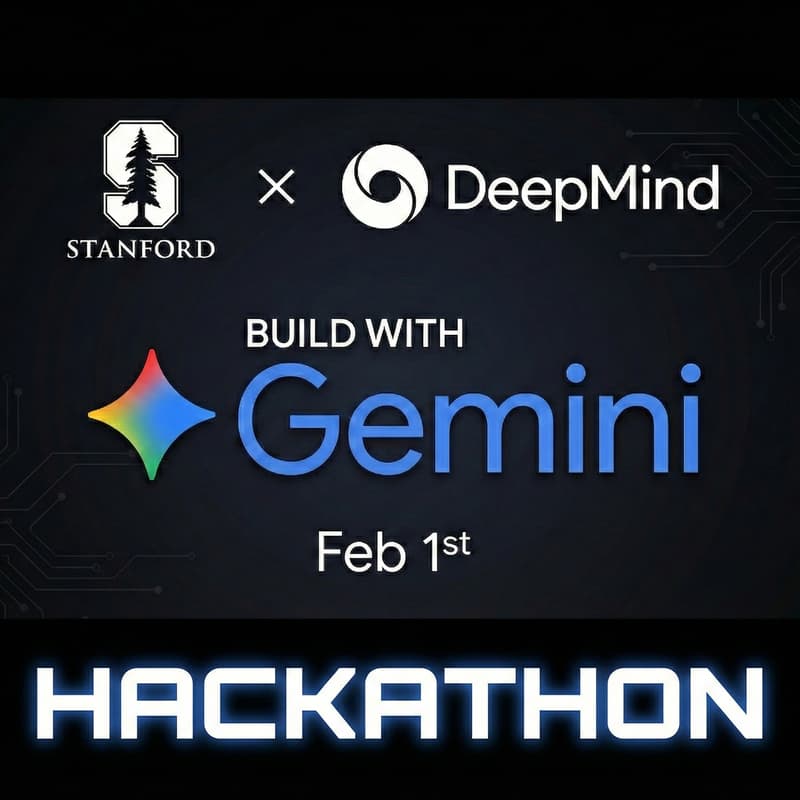 Cover Image for Stanford x DeepMind Hackathon: Build with Google Gemini. Win up to $5M in Seed Funding*