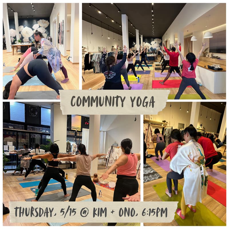 Cover Image for Community Yoga at Kim + Ono in SF Chinatown