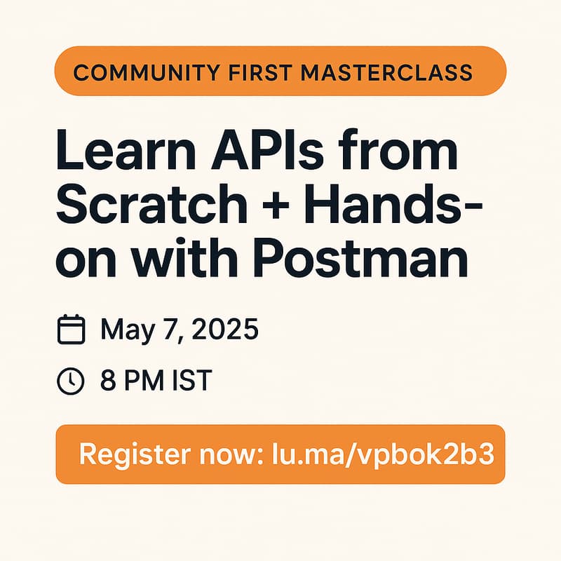Cover Image for Learn API Concepts and Hands on with Postman