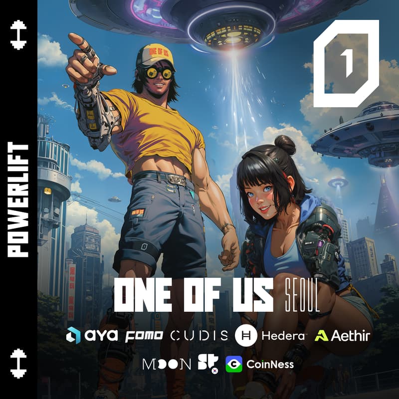 Cover Image for ONE OF US Lift & Coffee // Aya, Cudis, Aethir, Hedera, Moonring, Superteam Korea, FOMO Magazine & Coinness