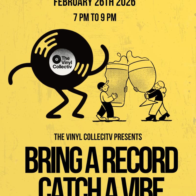 Cover Image for The Vinyl Collectiv Presents: Bring a Record, Catch a Vibe at Midwest Coast Brewing!!!