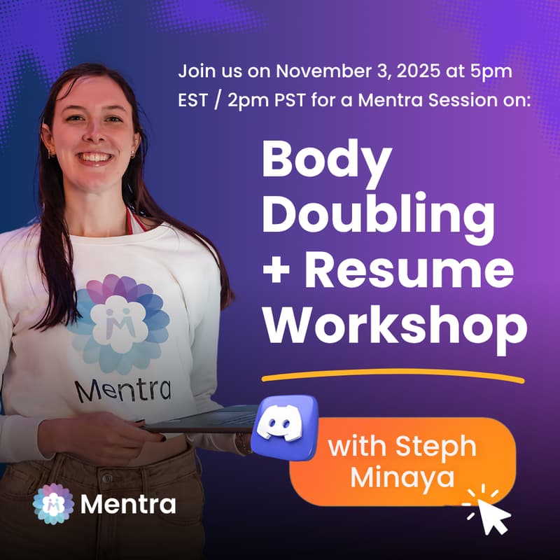 Cover Image for Resume Workshop PT 2 Body Doubling
