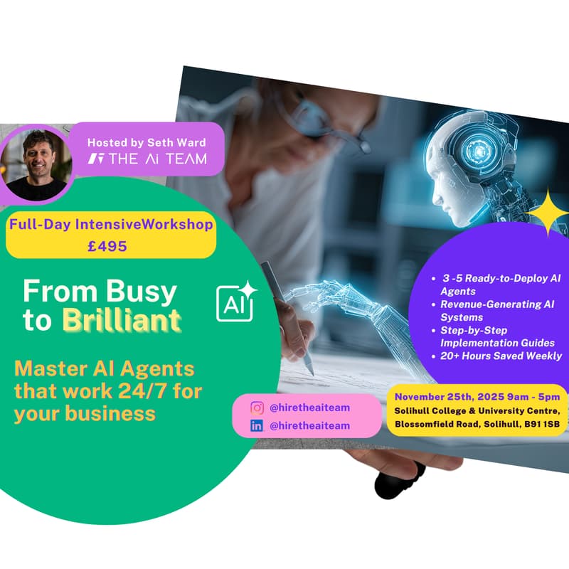 Cover Image for Master AI Agents That Work 24/7 for Your Business | FROM BUSY TO BRILLIANT