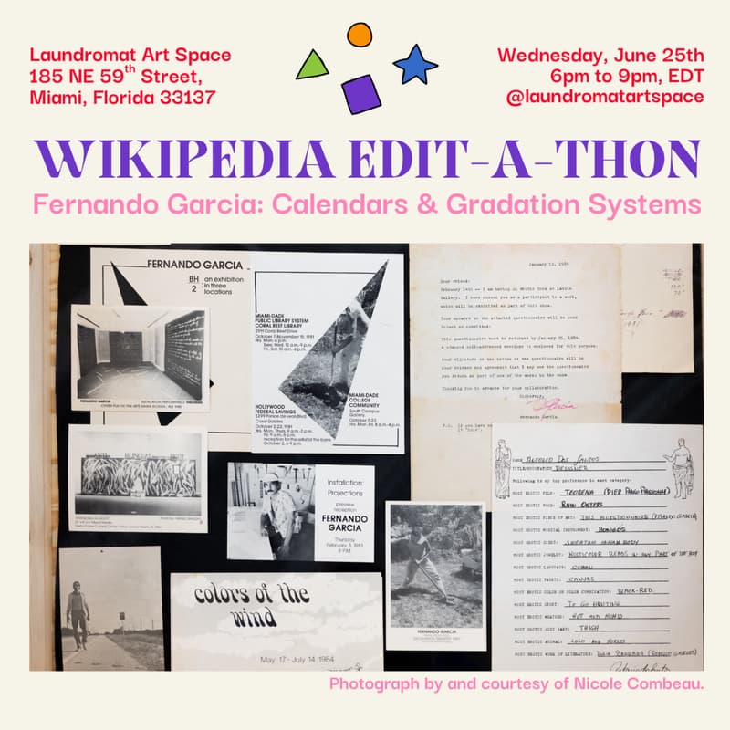 Cover Image for Wikipedia Edit-A-Thon: Fernando Garcia