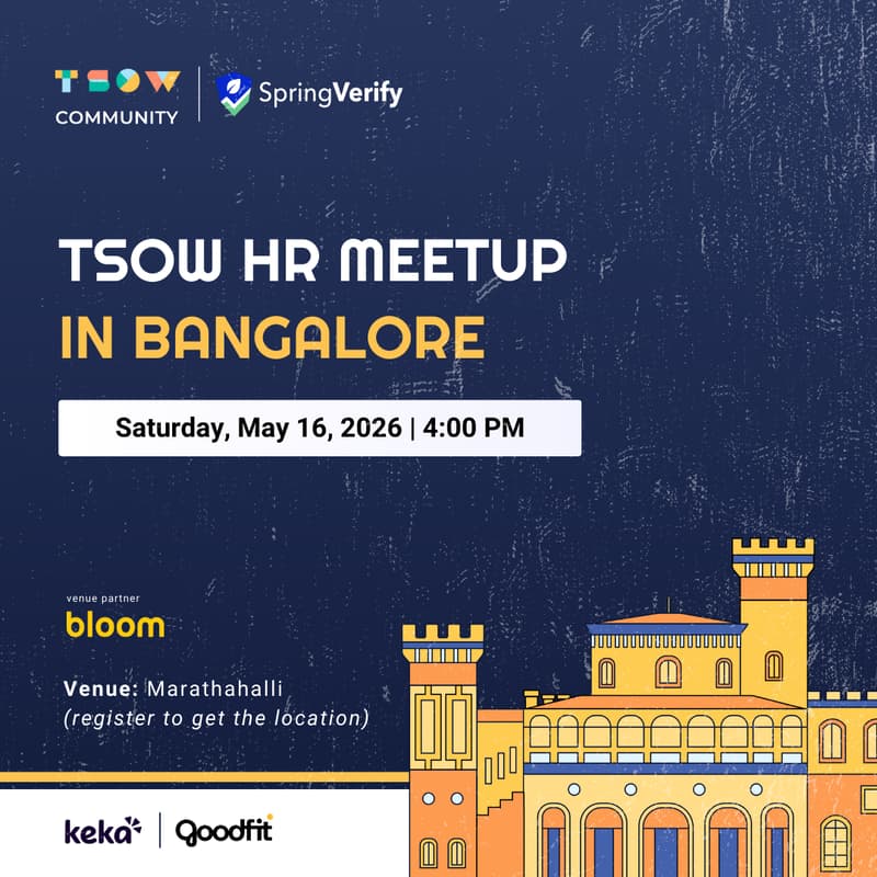 Cover Image for TSOW HR Meetup in Bangalore