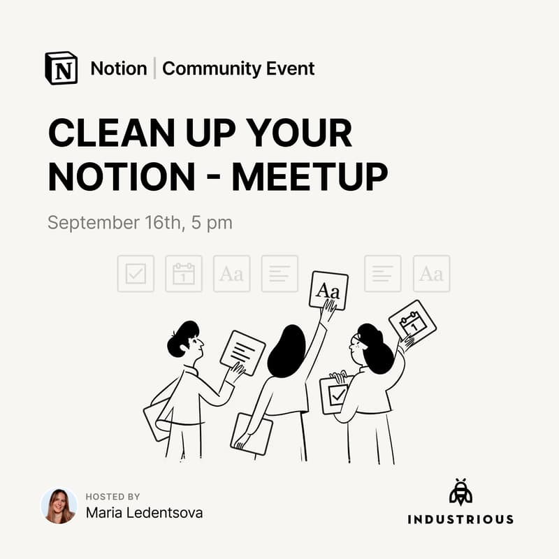 Cover Image for Notion Clean-Up Session | Berlin 🧹🫧
