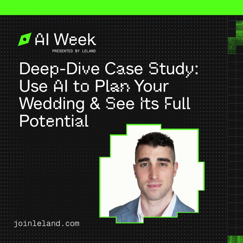Cover Image for Deep-Dive Case Study: Use AI to Plan Your Wedding & See Its Full Potential