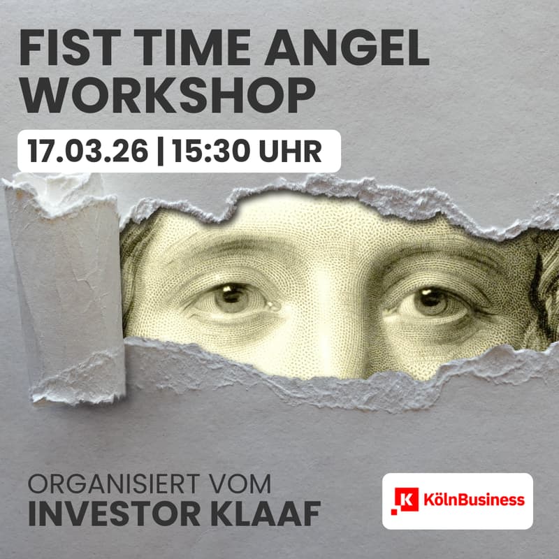 Cover Image for First-Time Angel Investor: Mach dein erstes Startup-Investment gemeinsam mit erfahrenen Angels