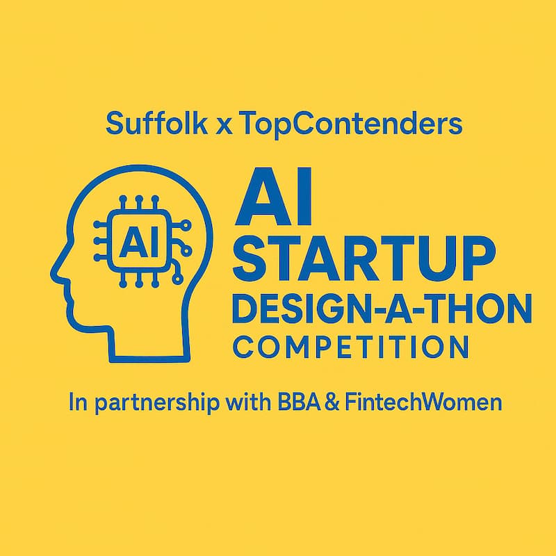 Cover Image for The Suffolk x TopContenders AI Startup Design-a-Thon