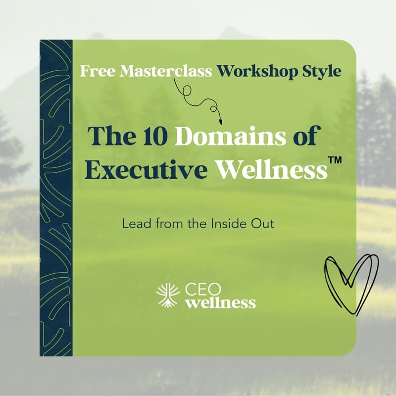 Cover Image for Unlock Fulfillment and Performance with the 10 Domains of Executive Wellness™ (1 of 2)