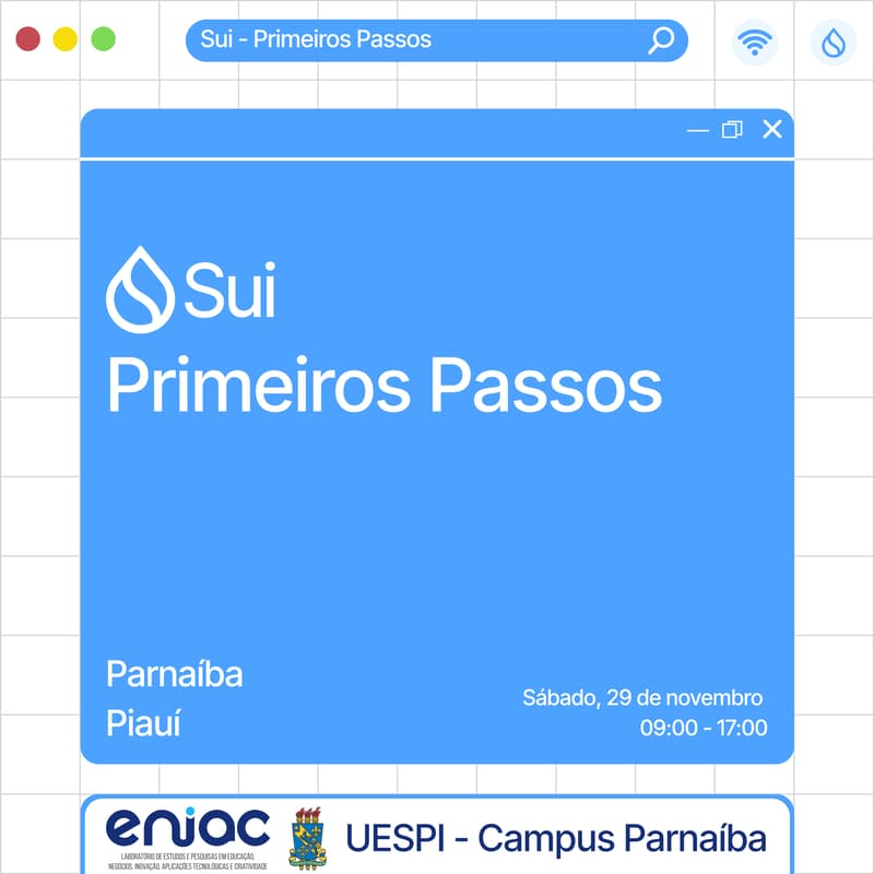 Cover Image for Sui Brasil apresenta: Primeiros Passos na Sui, Parnaíba