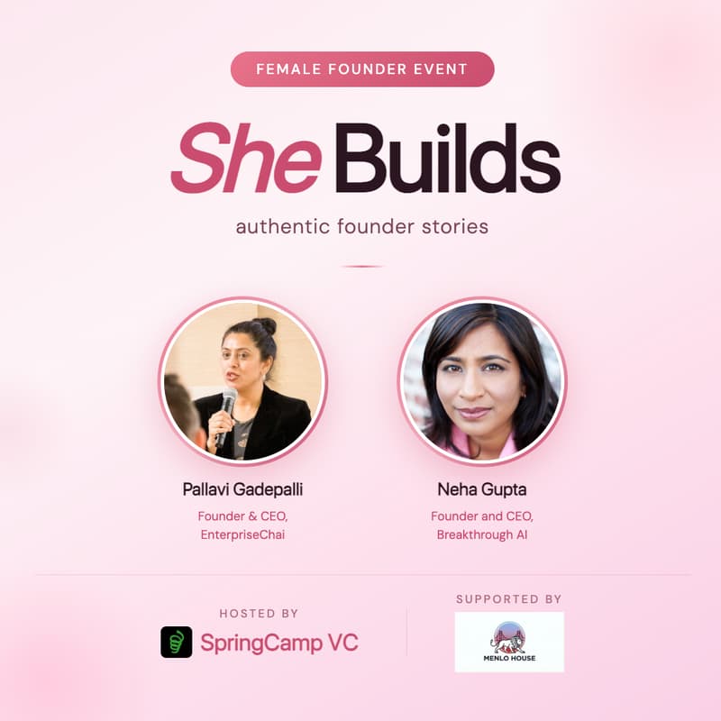 Cover Image for She Builds: FEMALE FOUNDER FIRESIDE CHAT + GATHERING