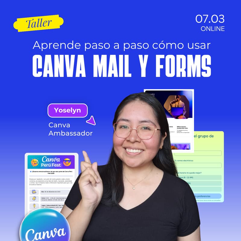Cover Image for Aprende paso a paso a usar Canva mail y forms