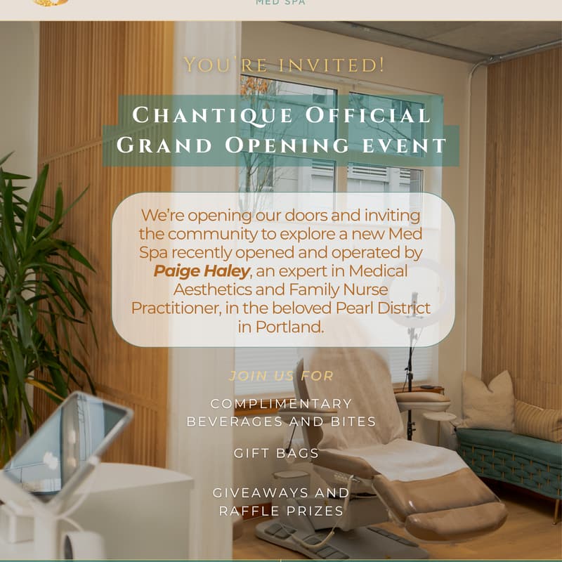 Cover Image for Chantique Med Spa Official Grand Opening