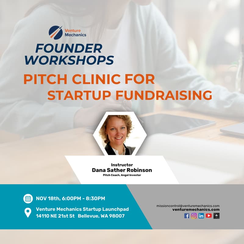 Cover Image for Founder Workshop: "Pitch Clinic for Startup Fundraising"
