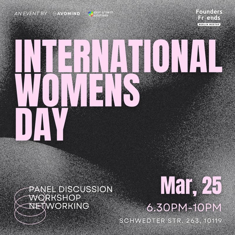 Cover Image for Founders & Friends Berlin Meetup - International Women's Day