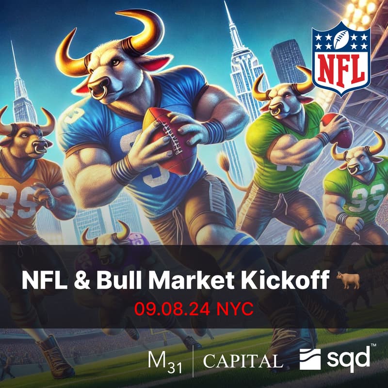 Cover Image for Blockchain & Beers: NFL and Bull Market Kickoff w/ M31 Capital and SQD