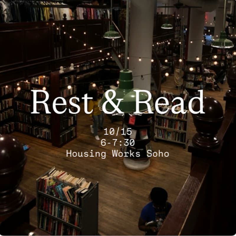 Cover Image for Housing Works Soho: Rest & Read