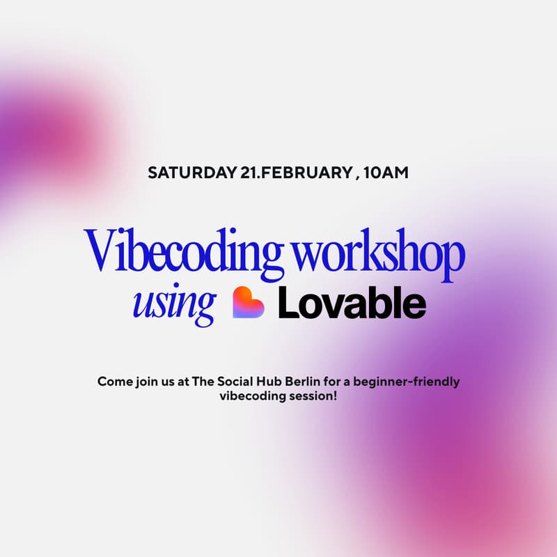 Cover Image for Vibecoding workshop: Build Your First Prototype with Lovable