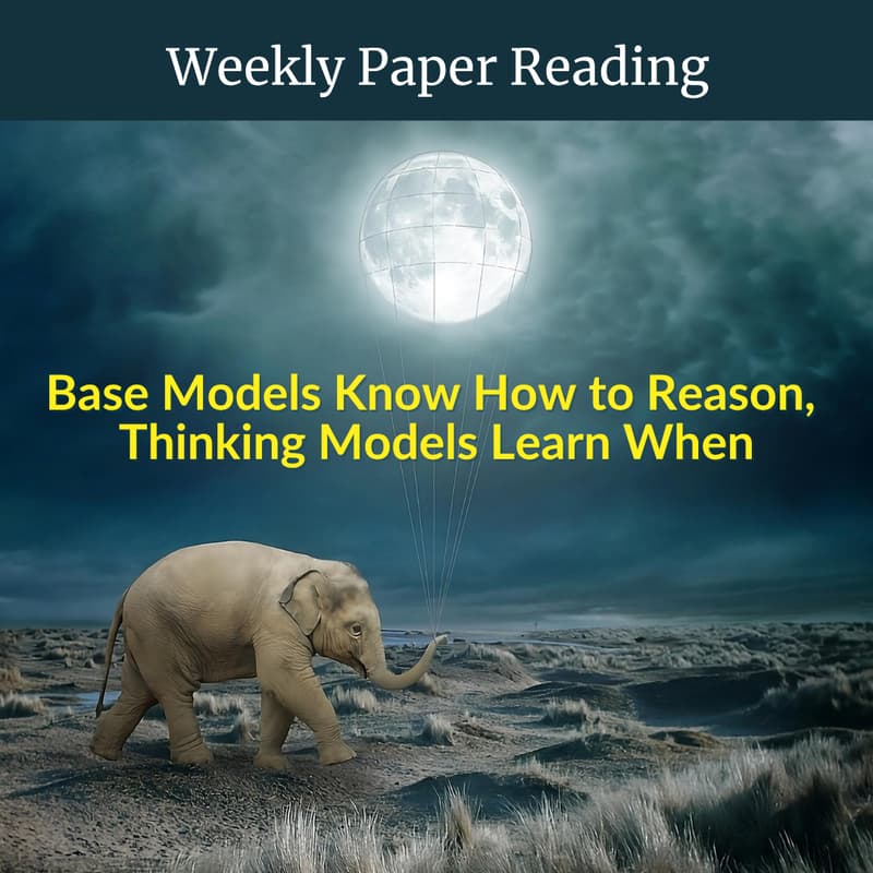 Cover Image for [Paper Reading]: Base Models Know How to Reason, Thinking Models Learn When