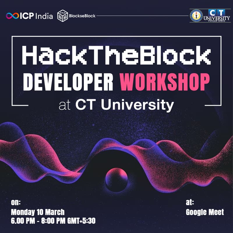 Cover Image for HacktheBlock Developer Workshop at CTU