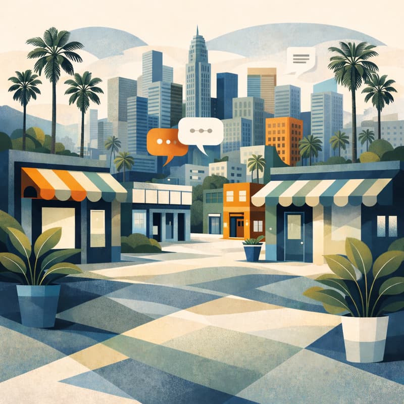 Cover Image for Business Leaders Meet and Talk