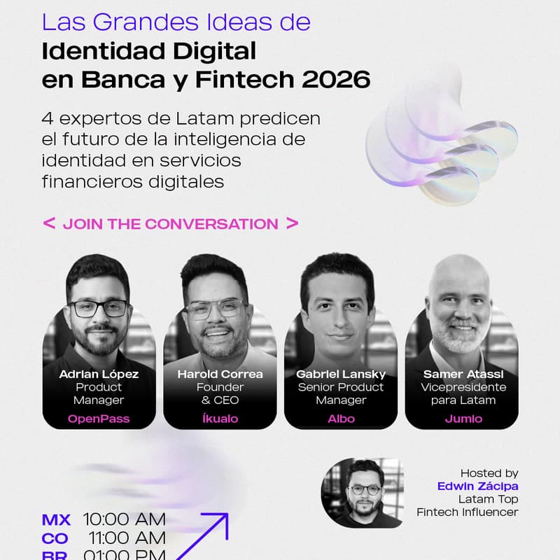 Cover Image for 🦾🦾 Las Grandes Ideas de Identidad Digital en Banca y Fintech 2026
