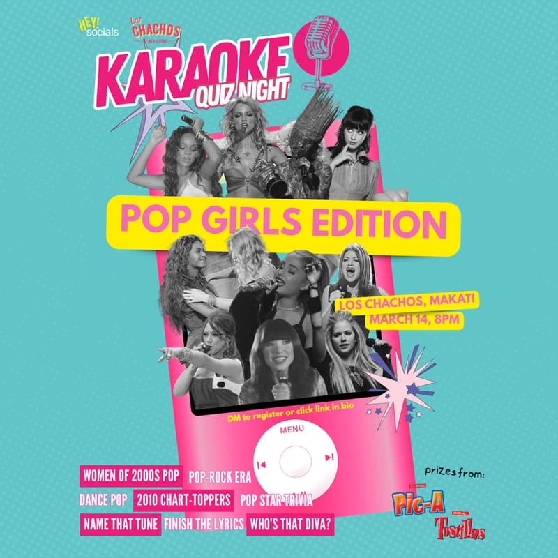 Cover Image for Karaoke Quiz Night: Pop Girls Edition 🎤✨ (Saturday, March 14 | 8PM)