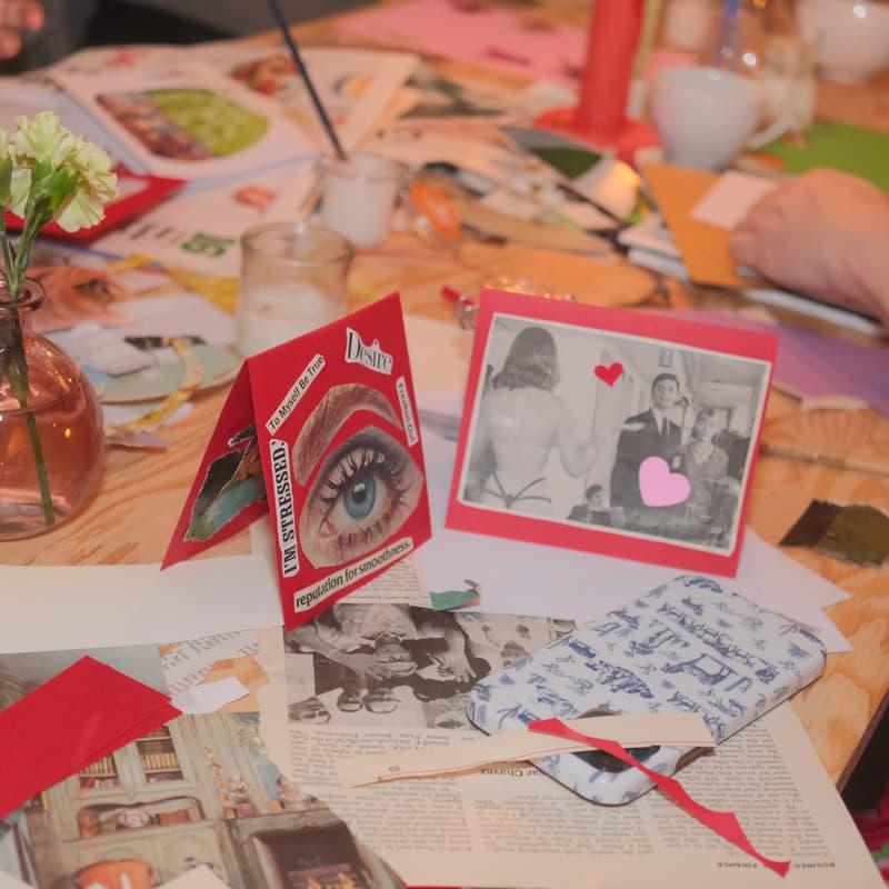 Cover Image for Collage Club: love notes, cards + poems