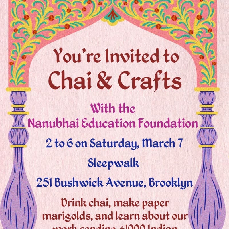 Cover Image for Chai & Crafts - Nanubhai Education Foundation
