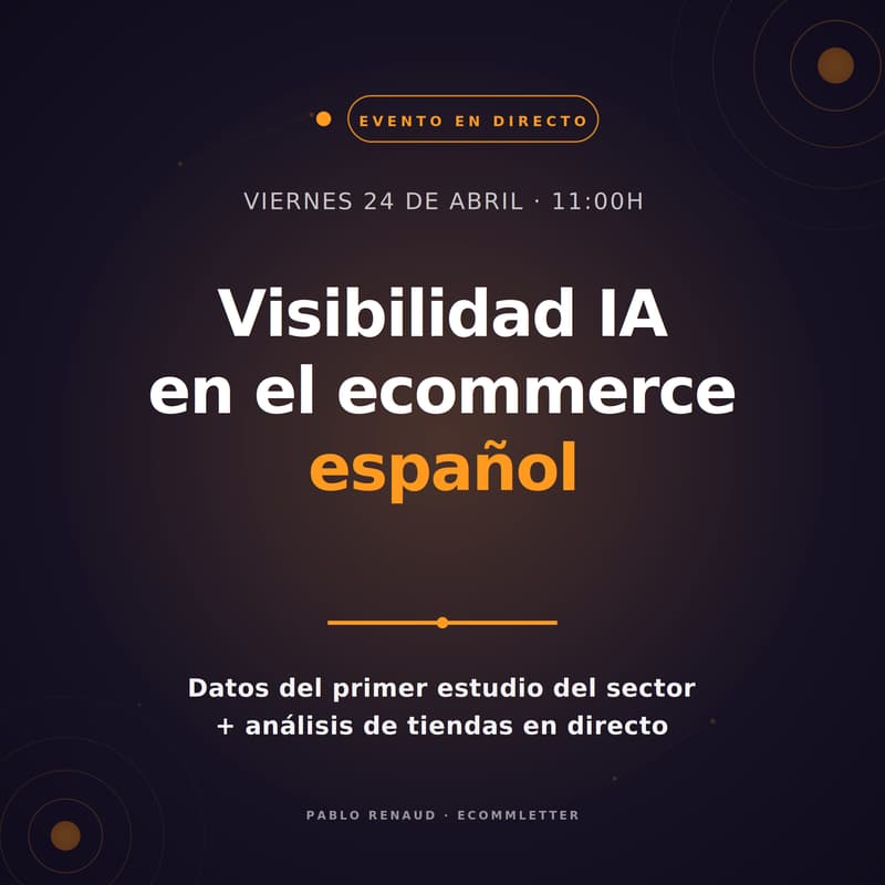 Cover Image for Visibilidad en IA para ecommerce: datos del sector español y análisis de tiendas en directo