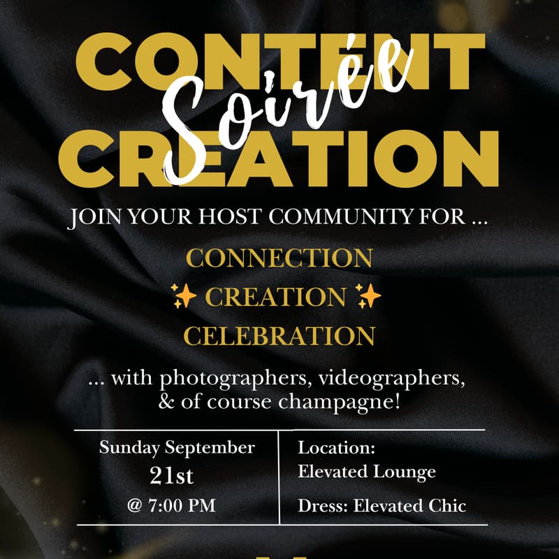 Cover Image for Viv Élevé Content Creation Soirée