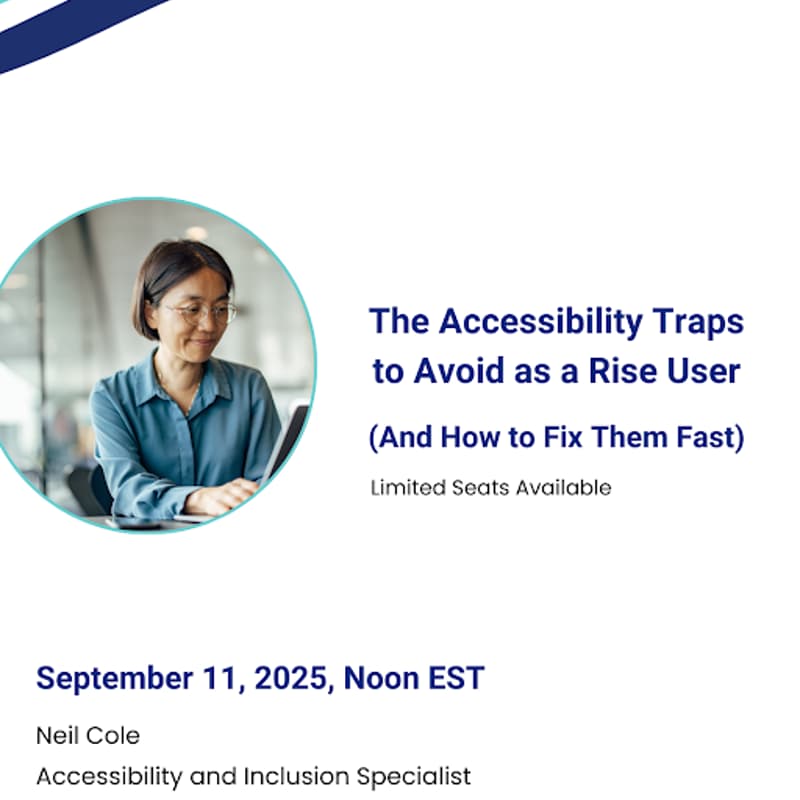 Cover Image for The Accessibility Traps to Avoid as a Rise User: How to Fix them Fast