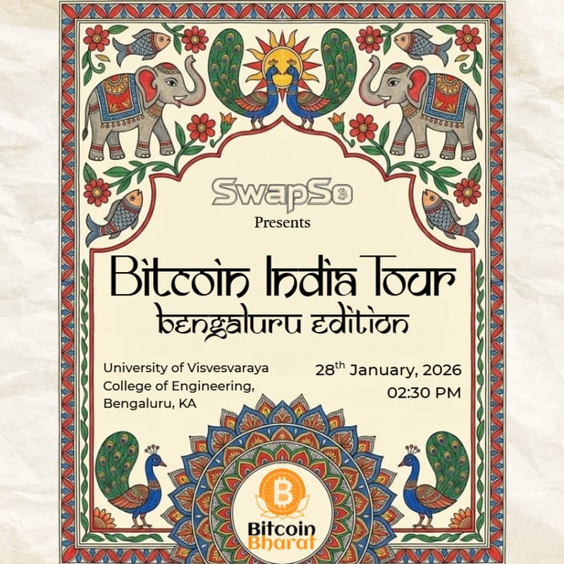 Cover Image for Bitcoin India Tour- Bengaluru Edition