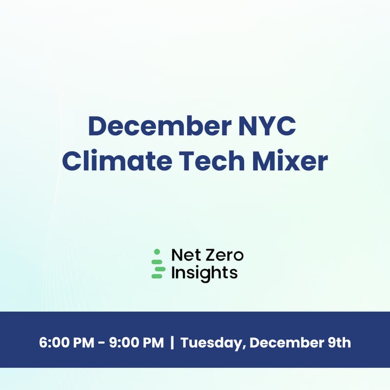 Cover Image for December Climate Tech Mixer