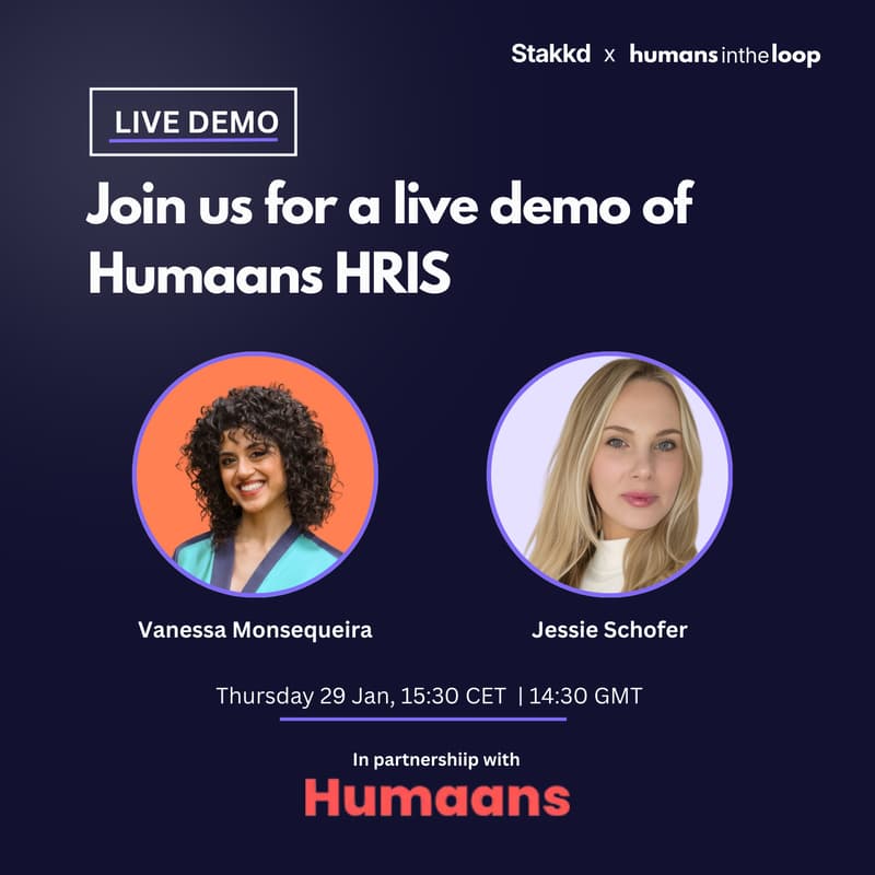 Cover Image for Live HR tech demo: Humaans