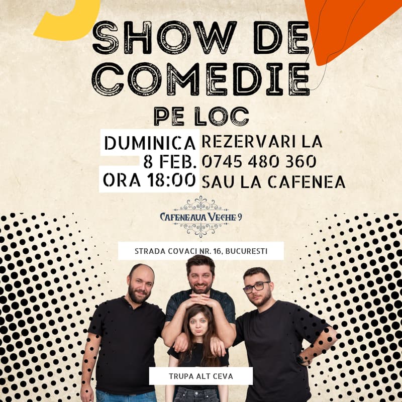 Cover Image for 🔥 SHOW DE COMEDIE PE LOC 🔥 Alt Ceva REVINE la Cafeneaua Veche 9