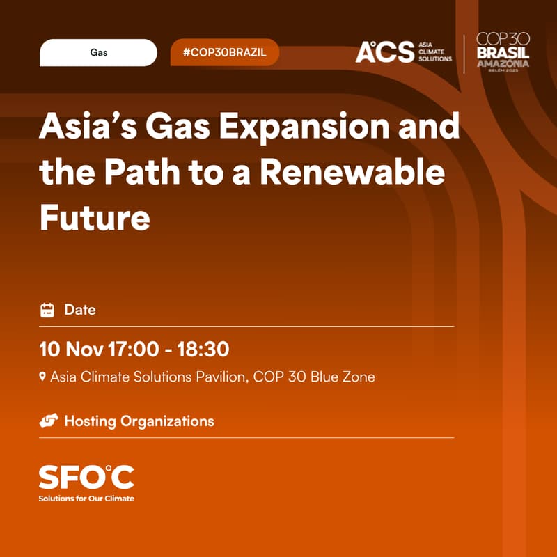 Cover Image for Asia’s Gas Expansion and the Path to a Renewable Future