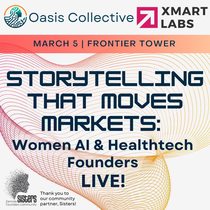 Cover Image for Storytelling that Moves Markets: Women AI & Healthtech Founders LIVE! - Open Registration