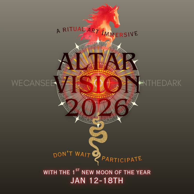 Cover Image for ALTAR VISION 2026 | Week-Long Ritual Art Immersive in 2 Parts: Design Workshop & Altar Magic Training with Caitlyn Howe