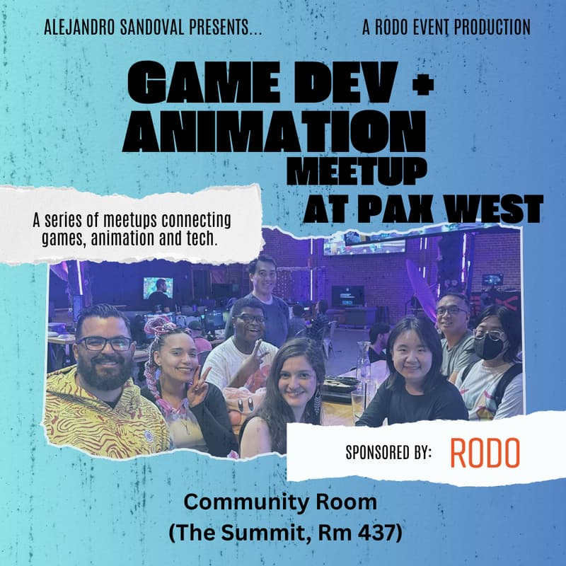 Cover Image for Rodo's - Pax West Community Room - Game Dev + Animation Meetup