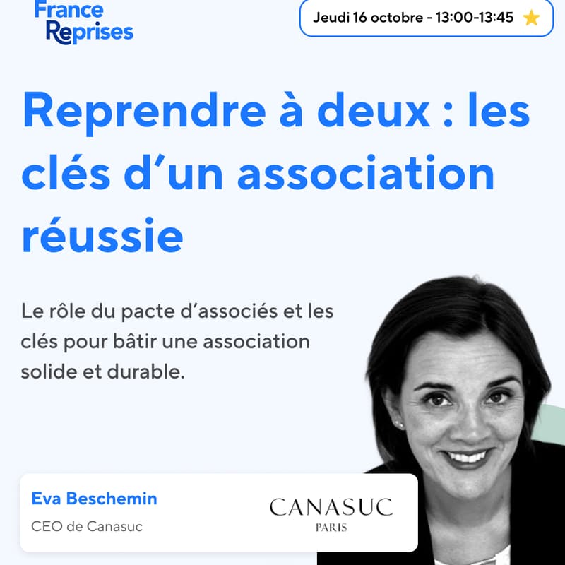 Cover Image for Reprendre à deux : les clés d’un association réussie