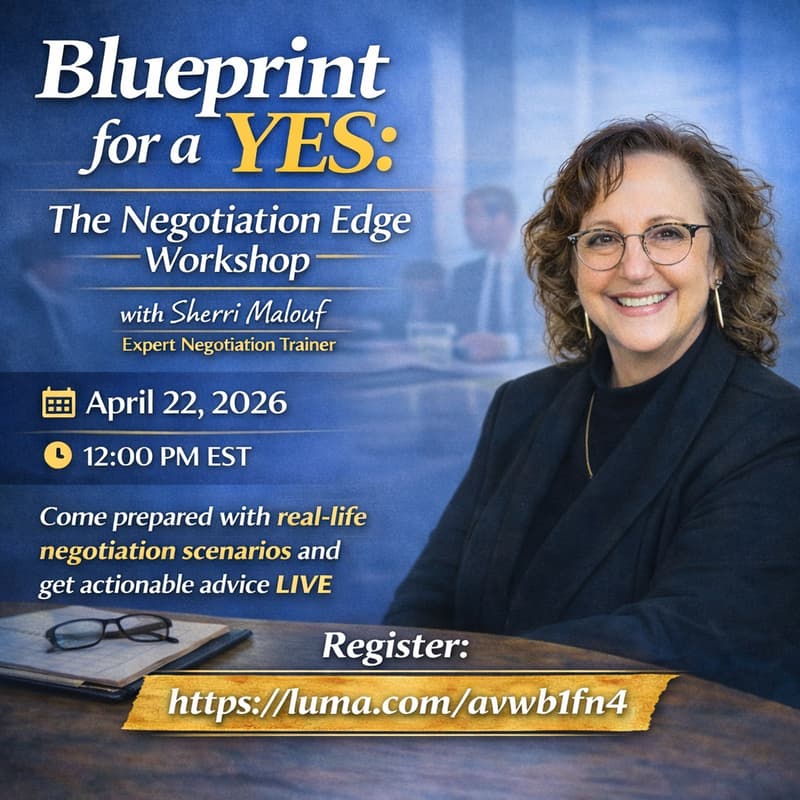 Cover Image for Blueprint for a Yes: The Negotiation Edge Workshop
