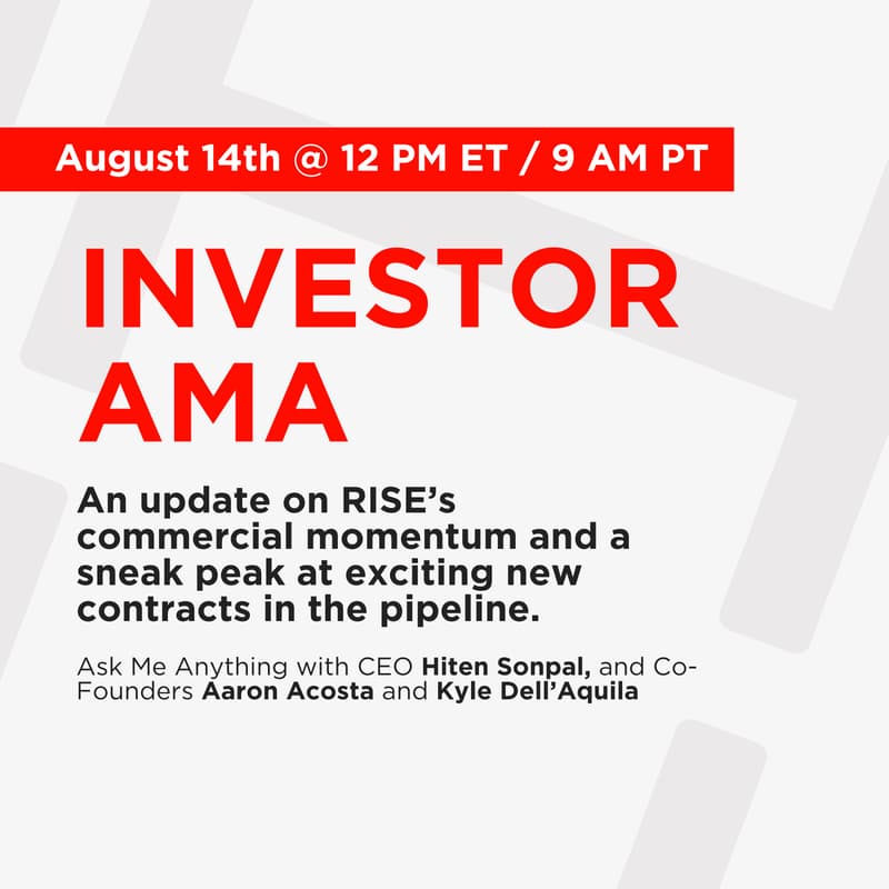 Cover Image for RISE Investor AMA