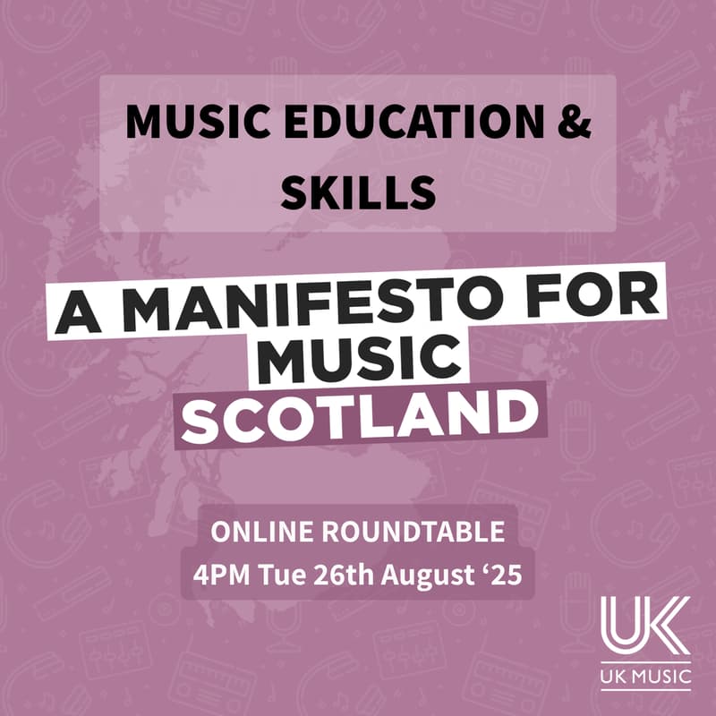 Cover Image for A Manifesto for Music - Scotland - roundtable discussion on Music Education & Skills