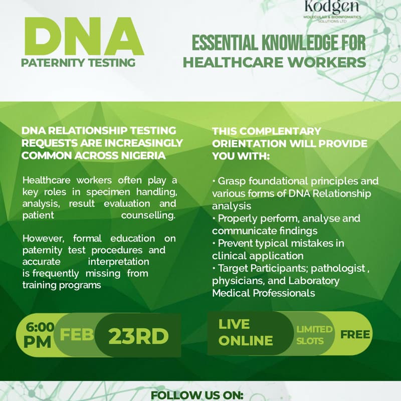 Cover Image for DNA Paternity Testing