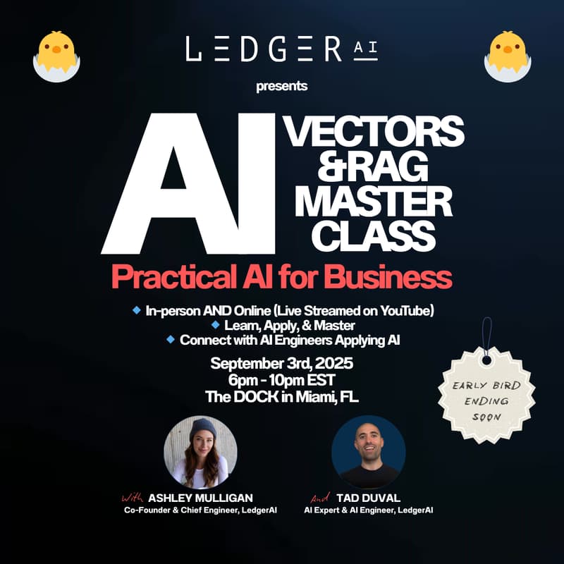 Cover Image for VECTORS & RAG AI MASTERCLASS