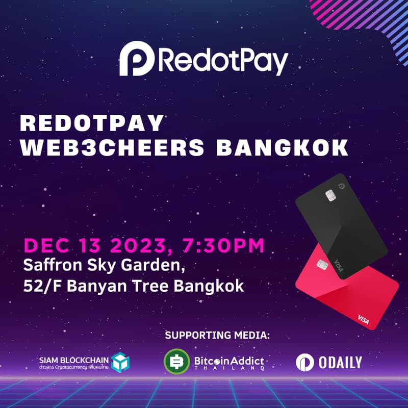 Cover Image for RedotPay Web3cheers Bangkok