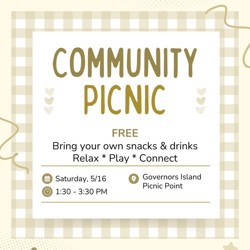 Cover Image for 5/16 Community Picnic @ Governors Island